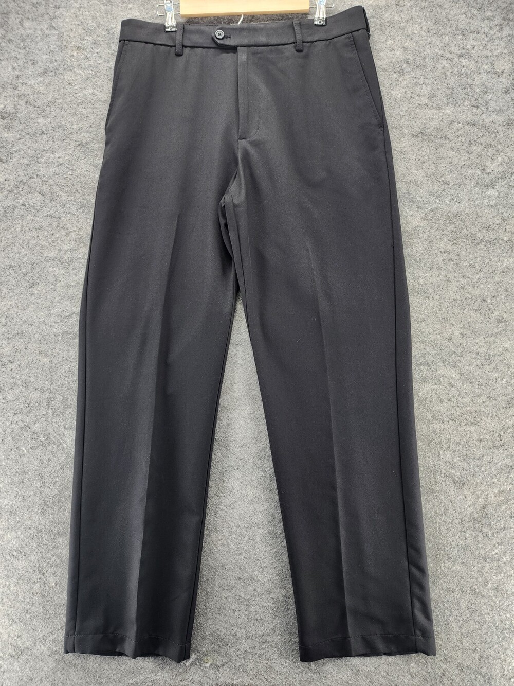 IZOD Golf Pants 34x32 Black Chino Mid Rise Classic